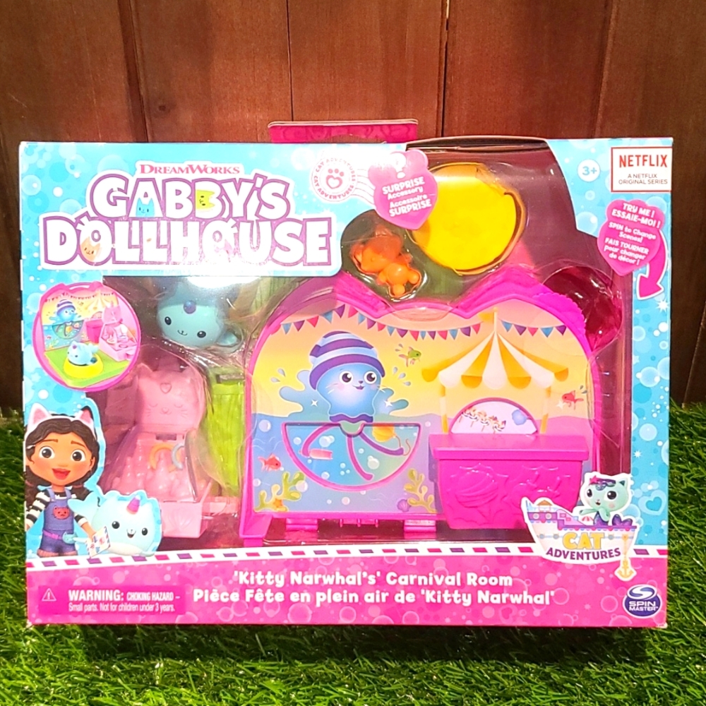 Dreamworks Gabby's Dollhouse Cat Adventures Carnival  Fun Age 3+ NIB NWT